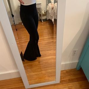 Black flare pants